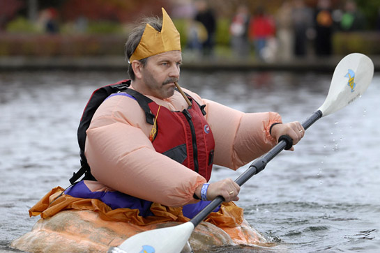 GPR09_DSC2497b Shame was not a consideration when it came to costume selections for the West Coast Giant Pumpkin Regatta.